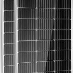HQST 2pcs 100W 12V Monocrystalline Solar Panel, Up to 25% High Efficiency Module, Waterproof for RVs, Motorhomes, Cabins, Marine, Boat and Any Other Off Grid Applications-Upgrade Version