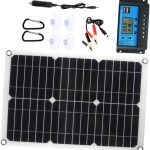 Solar Panel Kit with Charge Controller for Yachts Dc Dual USB Solar Charger Portable Emergency Battery Charger for Rvs and Boats