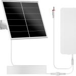 Zivif 20W Solar Panel Kit with 24000mAh Battery, 5V/12V Adjustable Output, DC & USB-C Power, Compatible with 12V Cellular Security Cameras & Trail Cameras