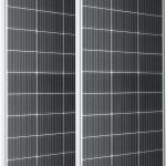 300 Watt Solar Panels 2Pcs 150W 18V Solar Panel, Upgraded 210mm 12BB Solar Cells with High Efficiency Monocrystalline Solar Panel for RV, Camping, Homes, Camper, Vehicle