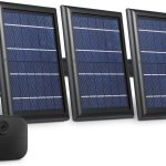 Wasserstein Solar Panel with Internal Battery – Compatible with Blink Outdoor 3/4 (3-Pack, Black) (Camera NOT Included)
