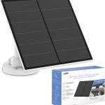 Feit Electric Solar Panel Continuous Charger Panel/SOL/CAM Compatible Feit Electric Smart Outdoor Camera CAM/WM/WiFi/BAT, 9ft Cord, Micro-USB, Adjustable Mounting Bracket
